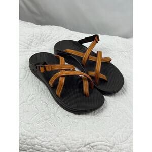 Chaco Women's Size 7 Orange Slip-On Sandal Strap – Adjustable Comfort Outdoor